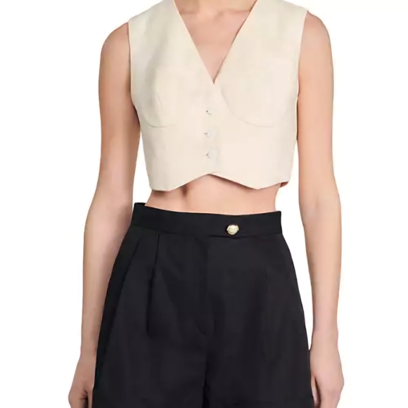 NWT Sandro Yann Black Shorts Size 34 XS - Picture 2 of 9